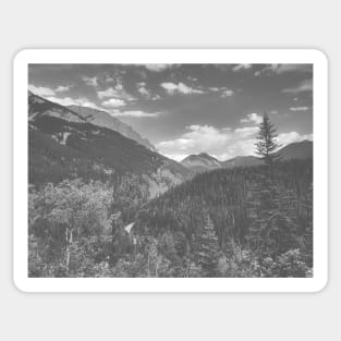 Jasper National Park Mountain Landscape Photography V4 Sticker